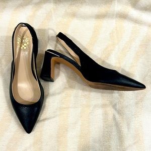 Vince Camuto, black, slingback heels